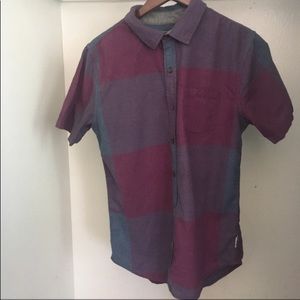 Mens Button Front Shirt With Side Pocket